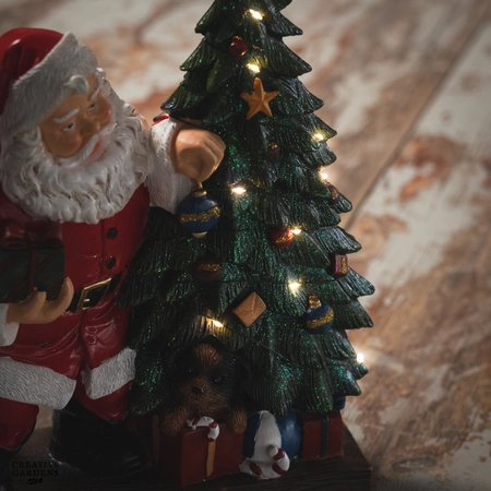 LED Traditional Santa 30cm - image 3