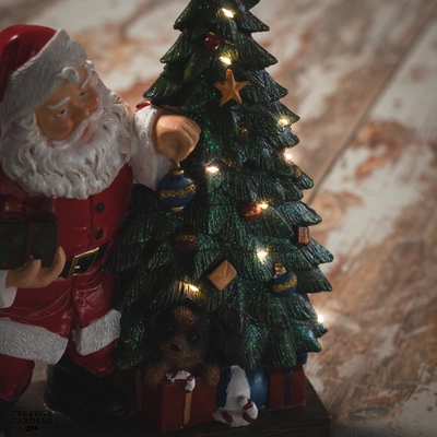 LED Traditional Santa 30cm - image 3