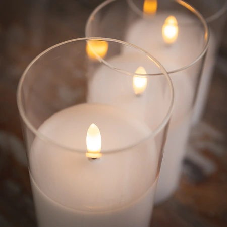 LED Trio Glass Candle Lights - image 2