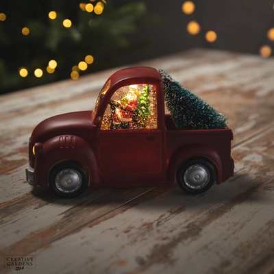 LED Water Spinner Car with Tree - 4L  - Warm White - image 2