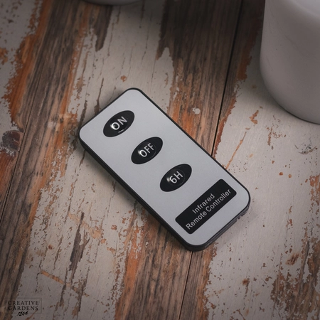 LED White Wax Candle Set of 3 with remote -Warm White - image 3