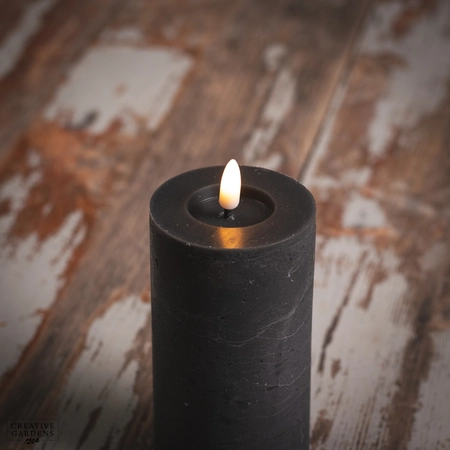 LED Wick Candle 15cm  - Grey - image 2