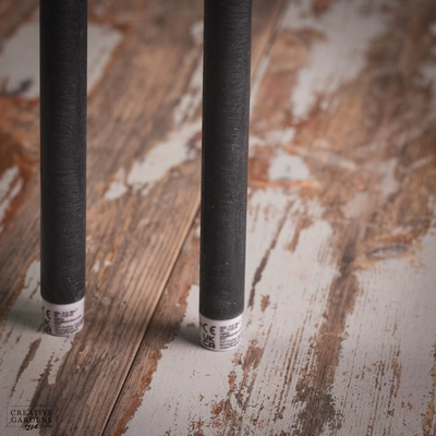 LED Wick Dinner Candle 2pk  - Grey - image 3