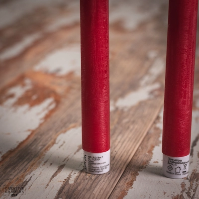 LED Wick Dinner Candle 2pk  - Red - image 3