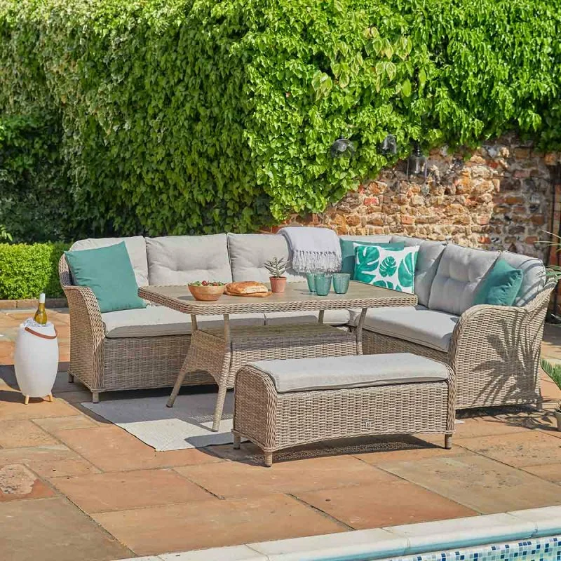 Leisuregrow St Tropez Rectangular Modular Dining Set - Creative Gardens