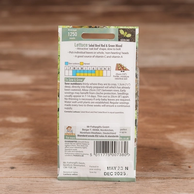 Lettuce Salad Bowl Red & Green Mix - image 2