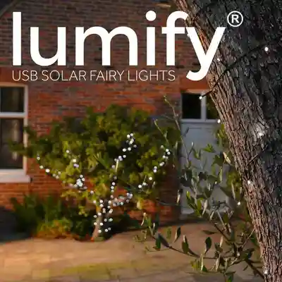 Lumify Cool White 100 LED USB Solar Lights - image 1