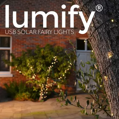Lumify Warm White 100 LED USB Solar Lights - image 10
