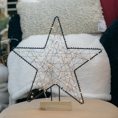 Lumineo LED Twinkle Star on Wood - image 1