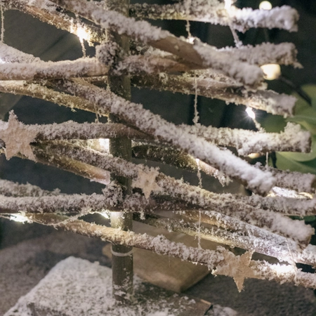 Lumineo Micro LED Snowy Rattan Tree - Warm White - image 5