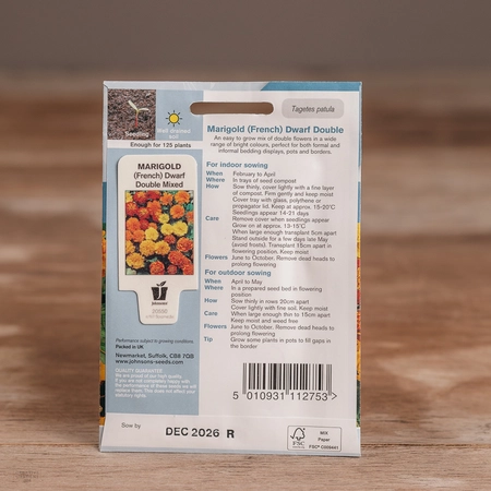 Marigold (French) Dwarf Double Mix - image 2