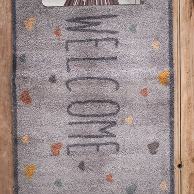 Mayfair Recylon Welcome Love Hearts Mat 75cm x 50cm - image 2