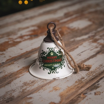 Metal Bell with Wreath 20Cm