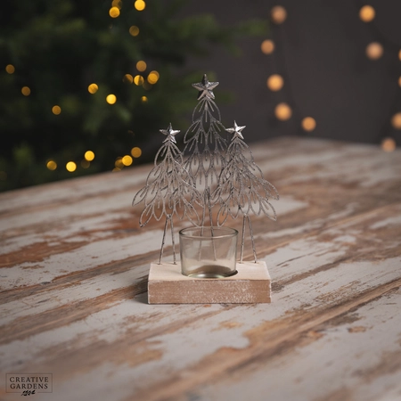 Metal Tree Tea Light Holder - image 1