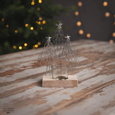 Metal Tree Tea Light Holder