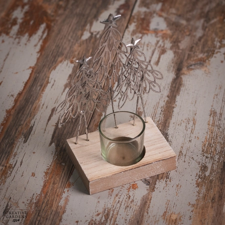 Metal Tree Tea Light Holder - image 2
