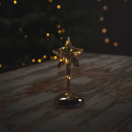 Micro LED Amber Star Glass 19cm - image 2