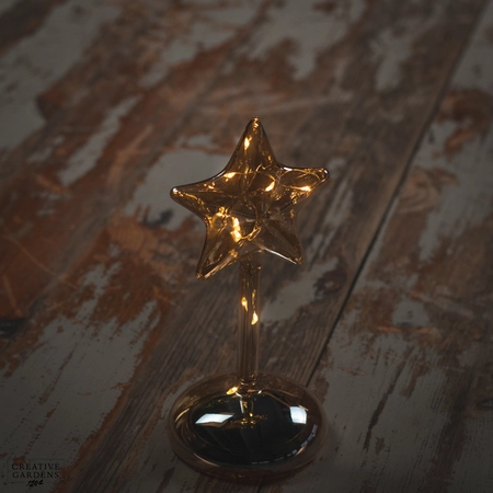 Micro LED Amber Star Glass 19cm - image 4