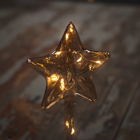 Micro LED Amber Star Glass 19cm - image 5