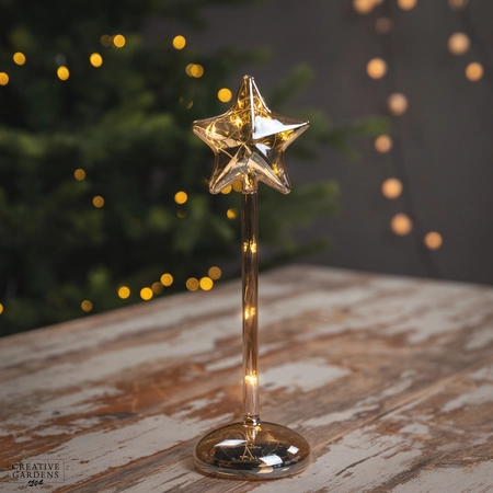 Micro LED Amber Star Glass 29cm - image 1