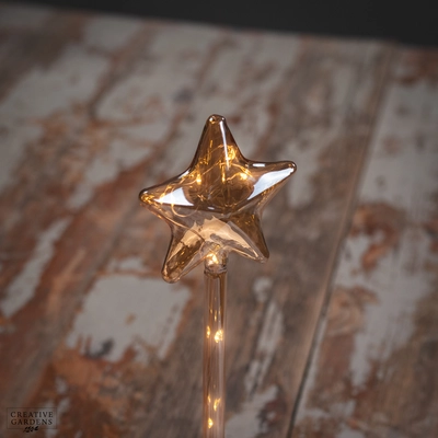 Micro LED Amber Star Glass 29cm - image 3