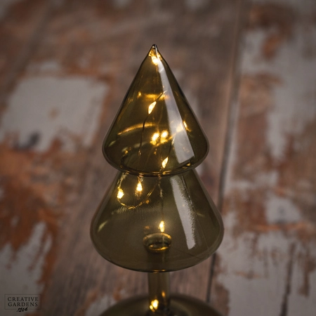 Micro LED Amber Tree Glass 19cm - image 4