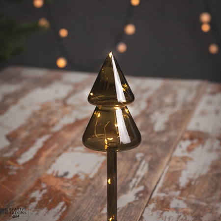 Micro LED Amber Tree Glass 24cm - image 3