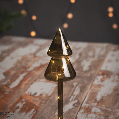 Micro LED Amber Tree Glass 24cm - image 3