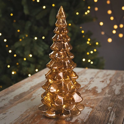 Micro LED Tree Glass - Brown