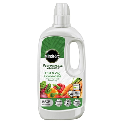Miracle-Gro Performance Organics Fruit & Veg Plant Food Concentrate 800ml