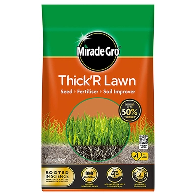 Miracle-Gro Thick'R Lawn Seed, Fertiliser & Soil Improver 150m2
