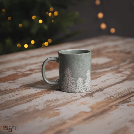 Mug Stoneware Tree Embossed - image 1