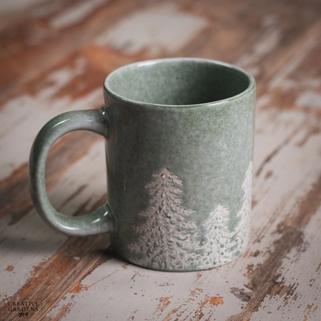 Mug Stoneware Tree Embossed - image 2
