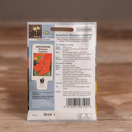 Nasturtium Whirlybird Tangerine - image 2
