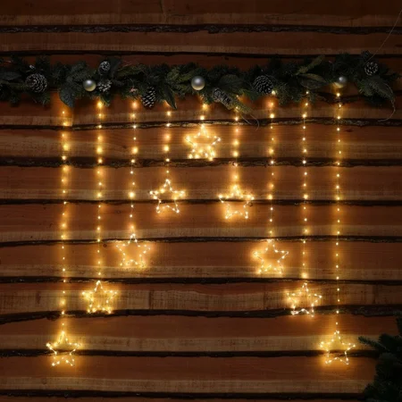 Noma Micro LED Star Curtain 300L - Warm White