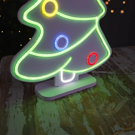 Noma Neon Christmas Tree Lights - 60cm