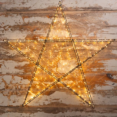 Noma Warm White 3D Black Star 360 LEDs - 60cm