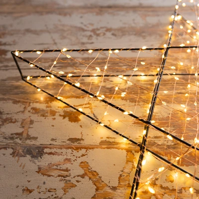 Noma Warm White 3D Black Star 360 LEDs - 60cm