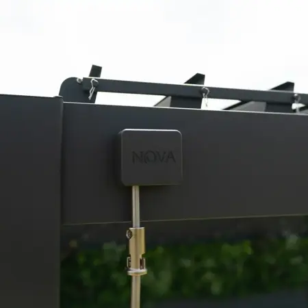 Nova Titan Aluminium Pergola - 3m x 1.5m - Graphite Grey