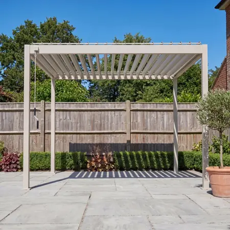 Nova Titan Aluminium Pergola - 3m x 3m - Pebble