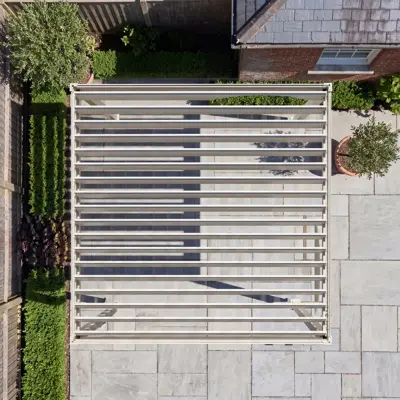 Nova Titan Aluminium Pergola - 3m x 3m - Pebble