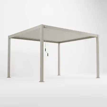 Nova Titan Aluminium Pergola - 4m x 3m - Pebble
