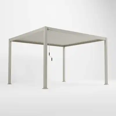 Nova Titan Aluminium Pergola - 4m x 3m - Pebble