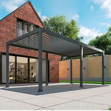 Nova Titan Aluminium Pergola - 6m x 3m