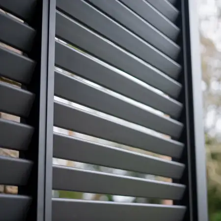 Nova Titan Aluminium Side Wall - 1.33m - Grey