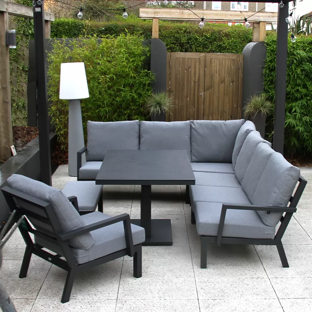 Nova Vogue Corner Dining Set with Rising Table Creative Gardens