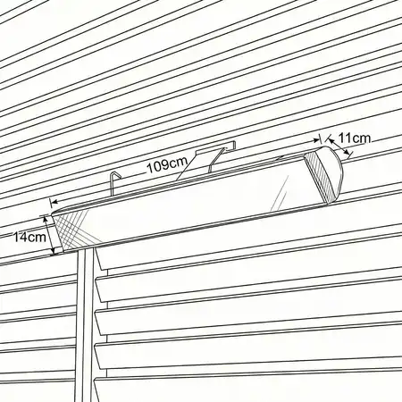 Nova Zesti Pergola Heater - 3000W