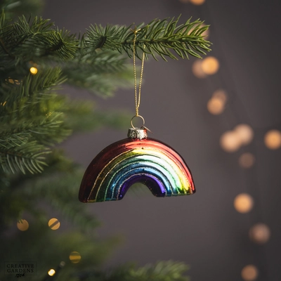 Ornament Rainbow Glass Shiny