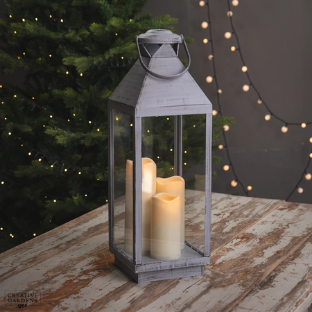 Oslo Lantern - Dove-Grey - image 1