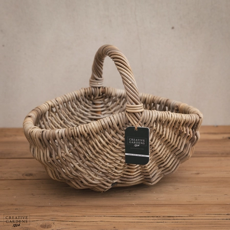 Oval Trug With Hoop Handle - image 1
